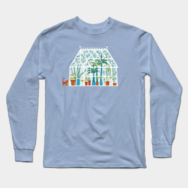 Vintage Greenhouse Long Sleeve T-Shirt by NicSquirrell